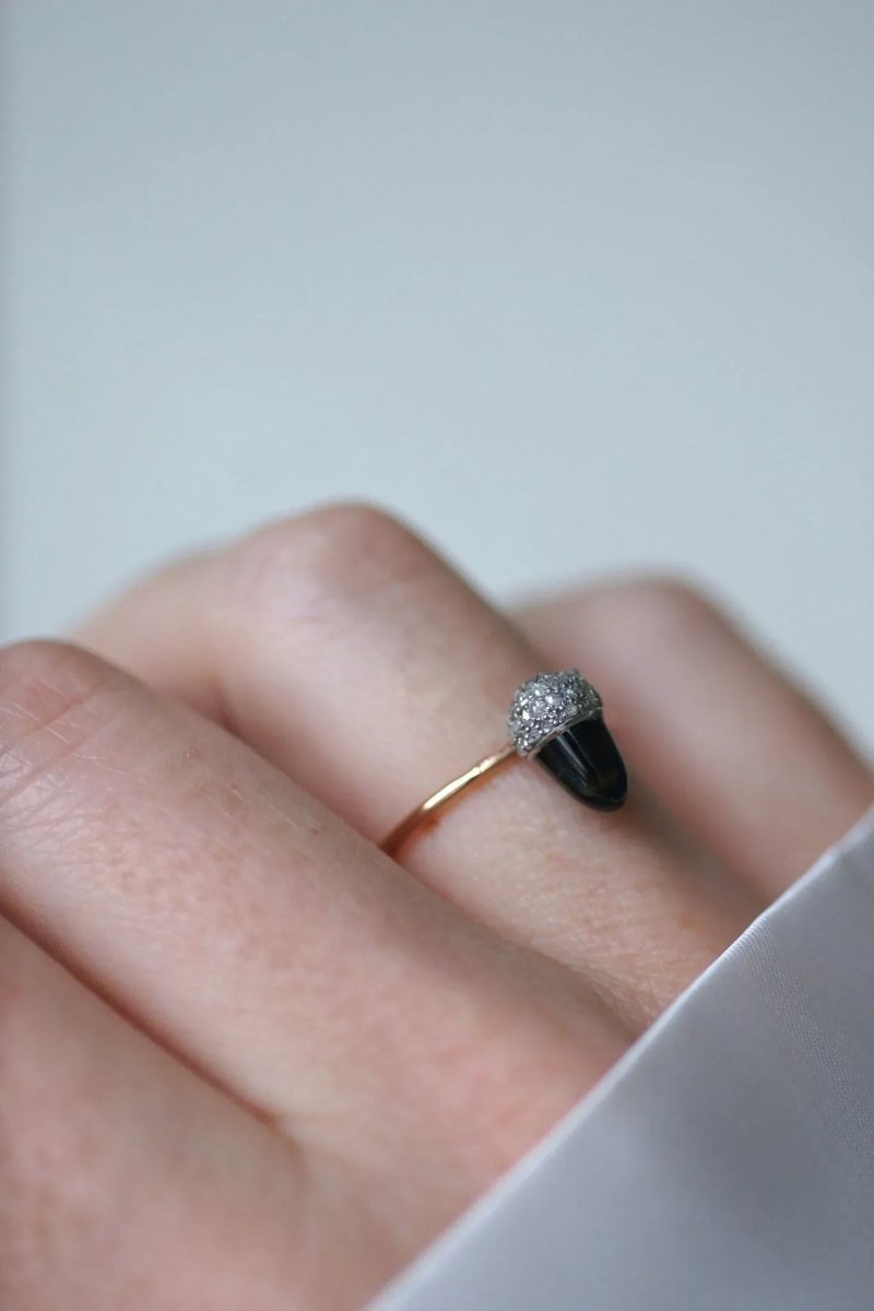 Bague Noisette Saphir et Diamants - Castafiore