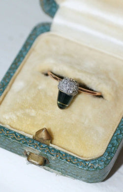 Bague Noisette Saphir et Diamants - Castafiore