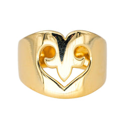 Bague O.J. PERRIN "Cœur Légende" en or jaune - Castafiore