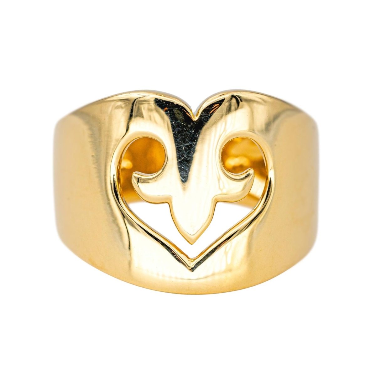 Bague O.J. PERRIN "Cœur Légende" en or jaune - Castafiore