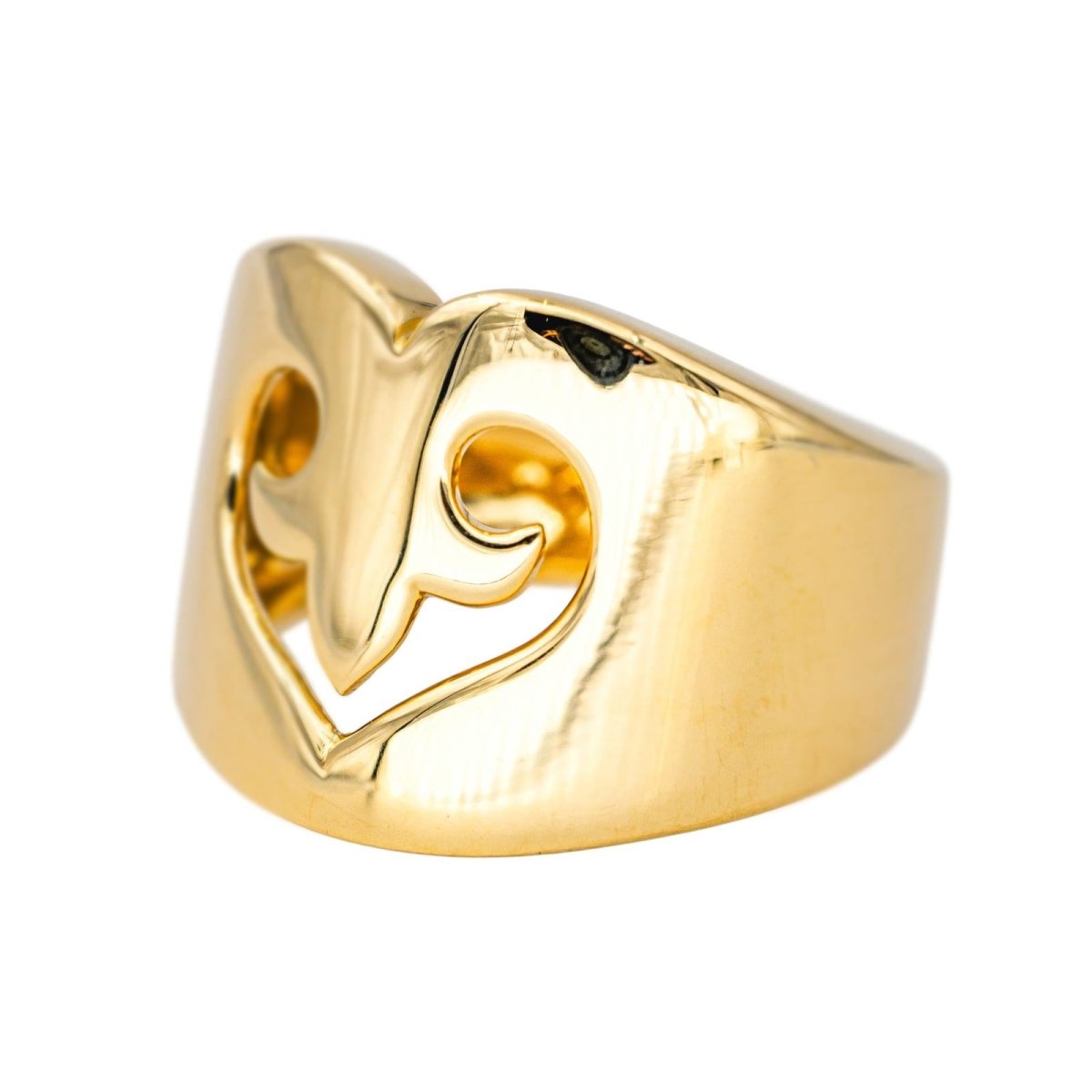 Bague O.J. PERRIN "Cœur Légende" en or jaune - Castafiore