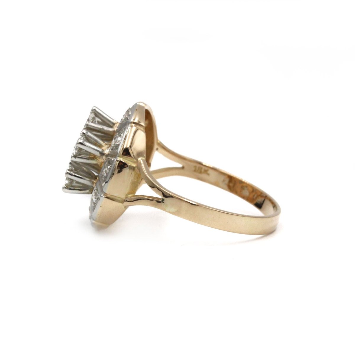 Bague - Or bi - colore & Diamants - Castafiore