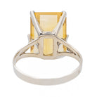 Bague Or blanc Citrine - Castafiore