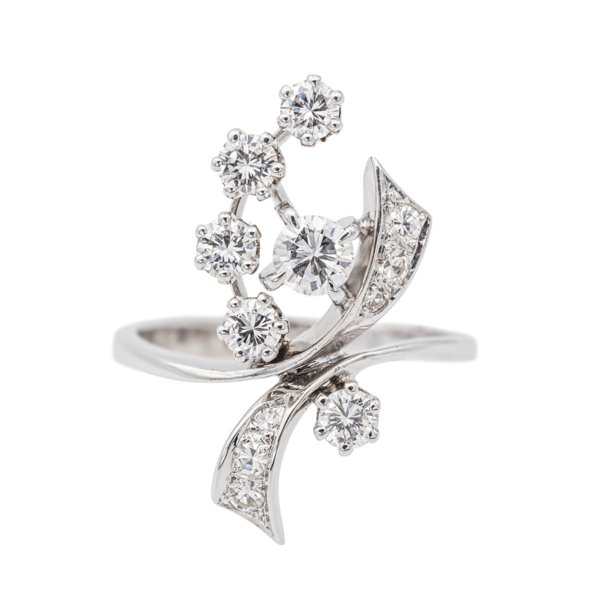 Bague Or blanc Diamant - Castafiore