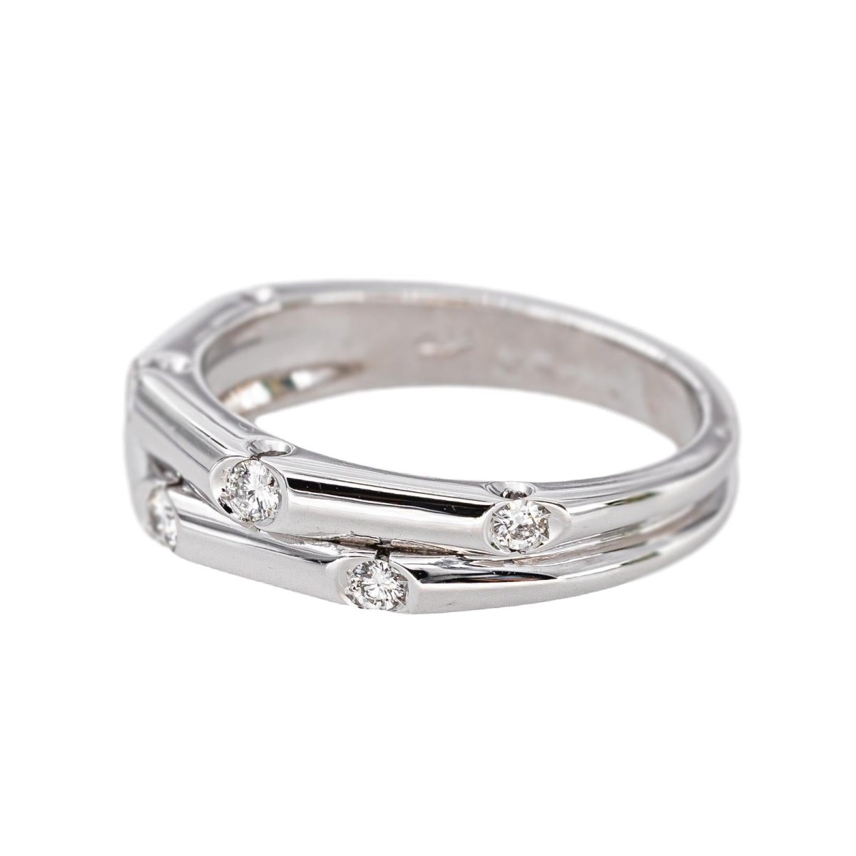 Bague Or blanc Diamant - Castafiore
