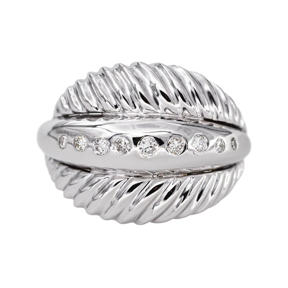 Bague Or blanc Diamant - Castafiore