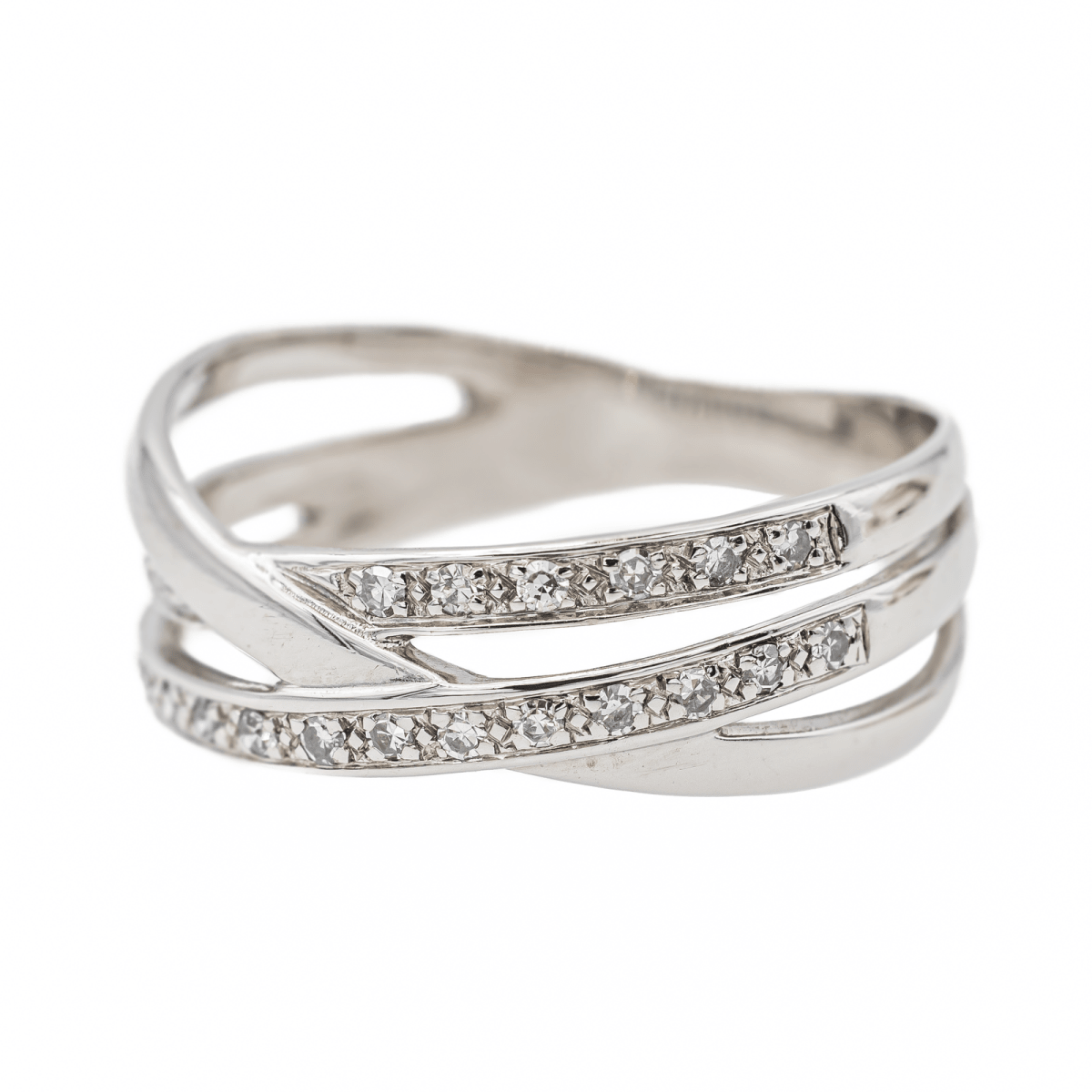 Bague Or blanc Diamant - Castafiore