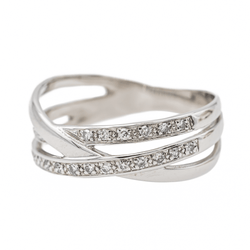 Bague Or blanc Diamant - Castafiore
