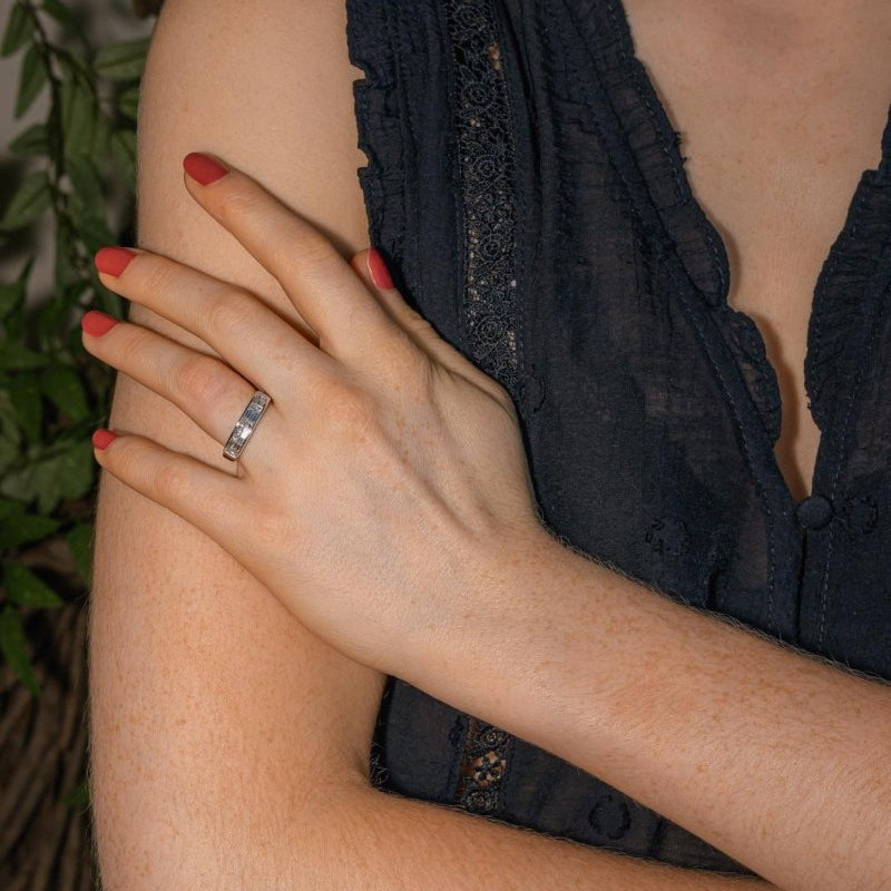 Bague Or blanc Diamant - Castafiore