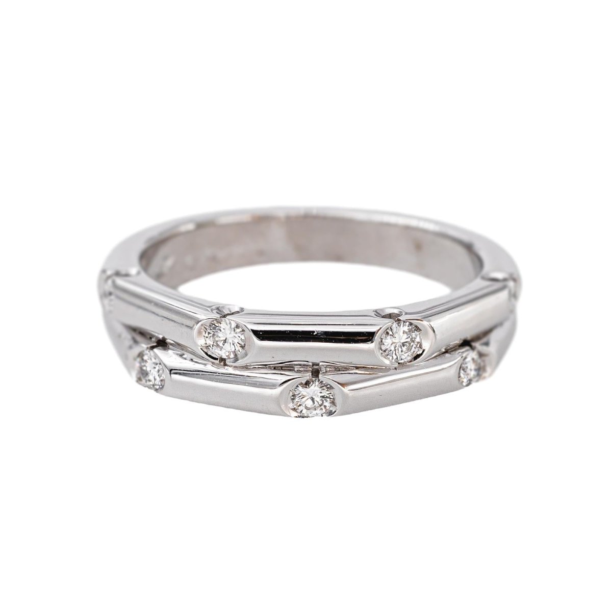 Bague Or blanc Diamant - Castafiore