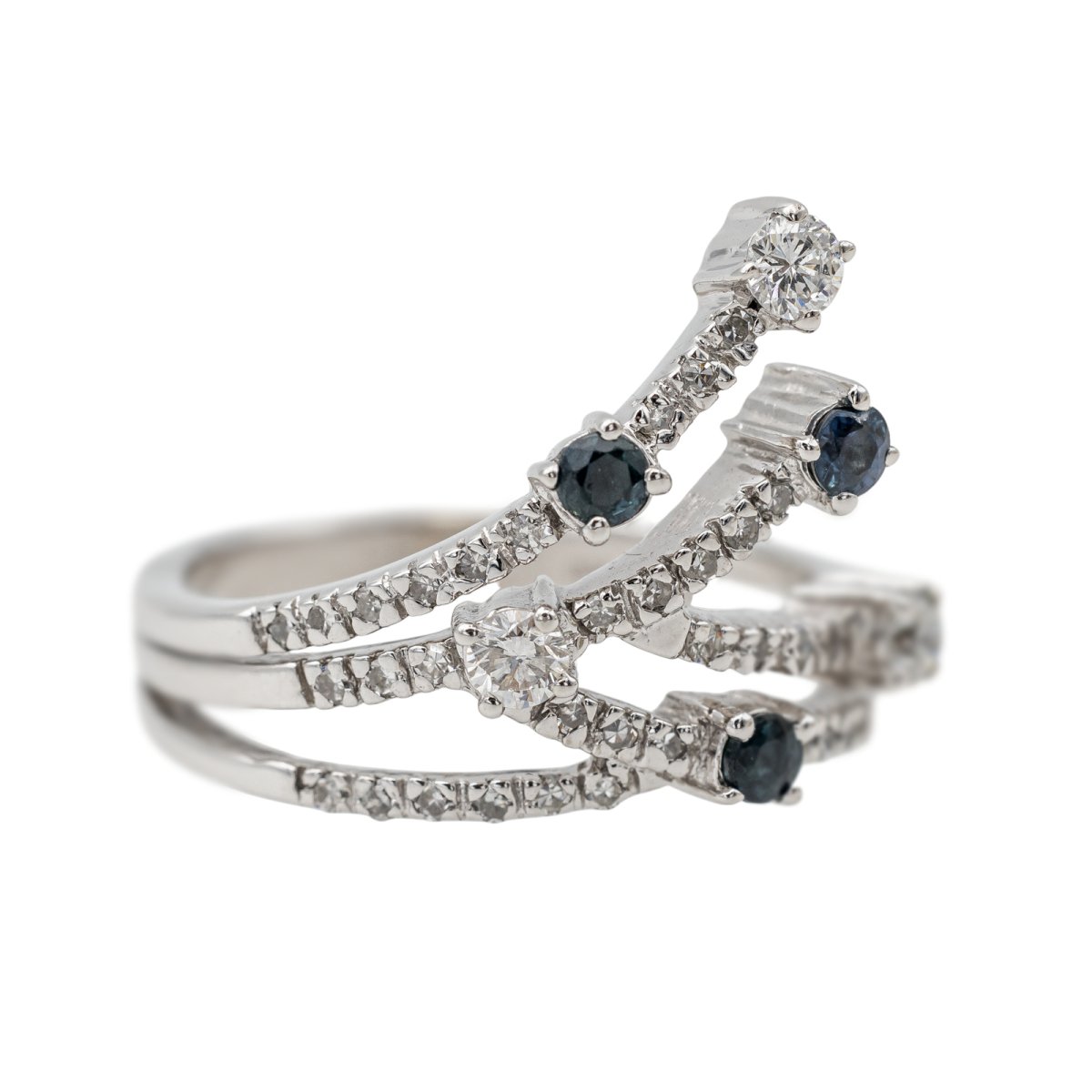 Bague Or blanc Diamant - Castafiore