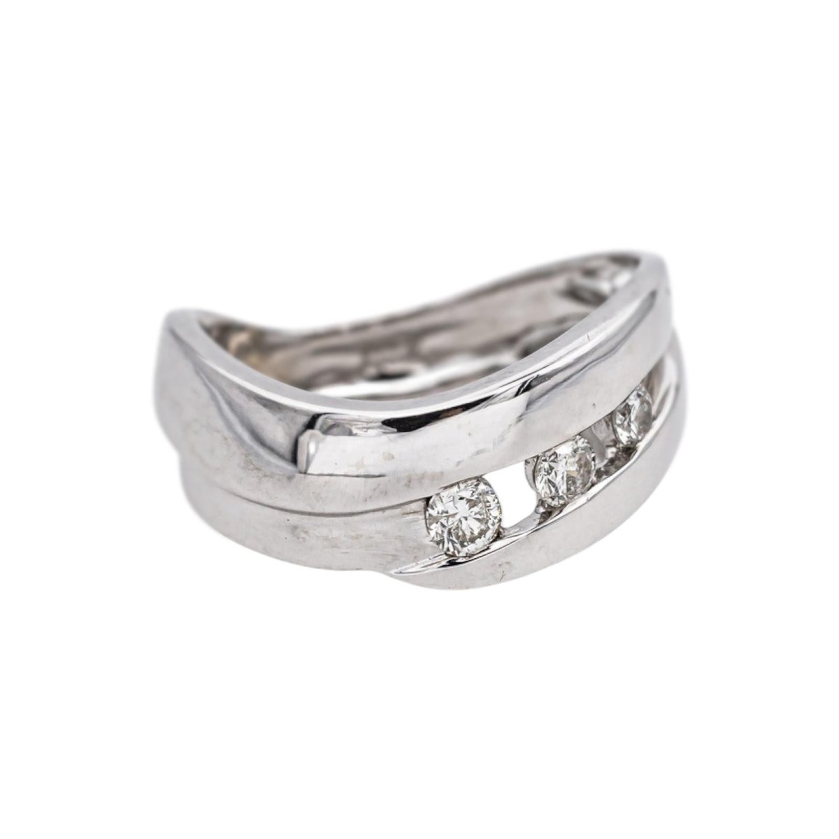 Bague Or blanc Diamant - Castafiore