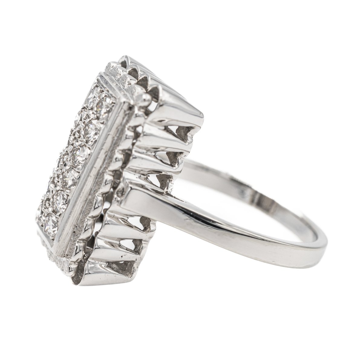 Bague Or blanc Diamant - Castafiore