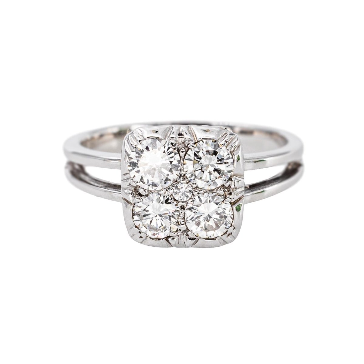 Bague Or blanc Diamant - Castafiore