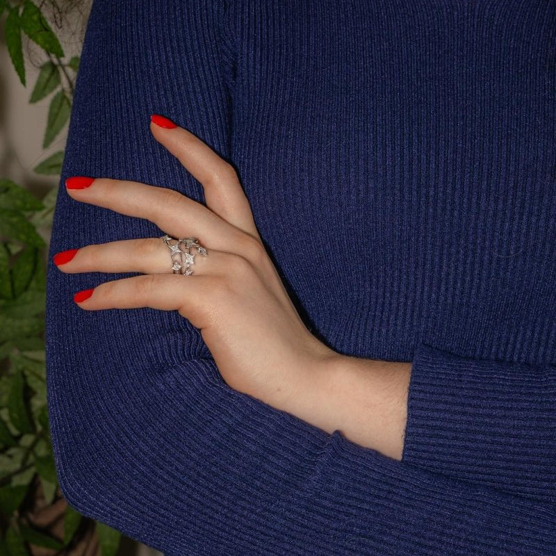 Bague Or blanc Diamant - Castafiore
