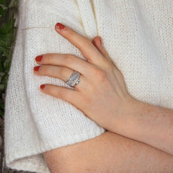 Bague Or blanc Diamant - Castafiore