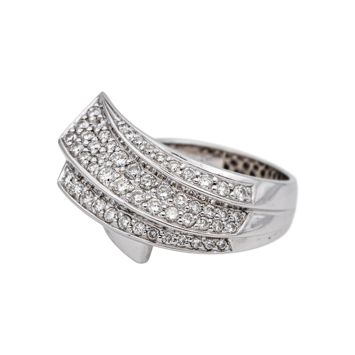 Bague Or blanc Diamant - Castafiore