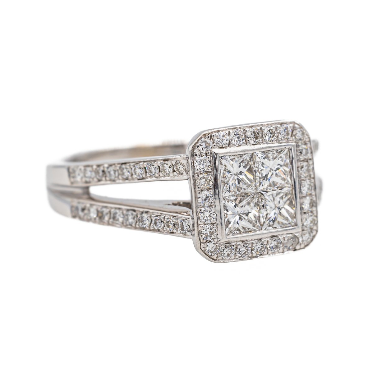 Bague Or blanc Diamant - Castafiore