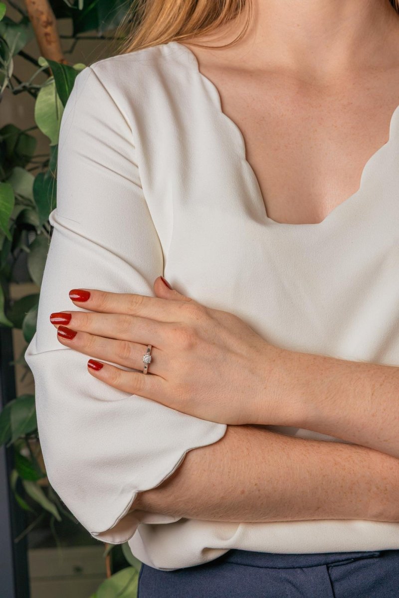 Bague Or blanc Diamant - Castafiore