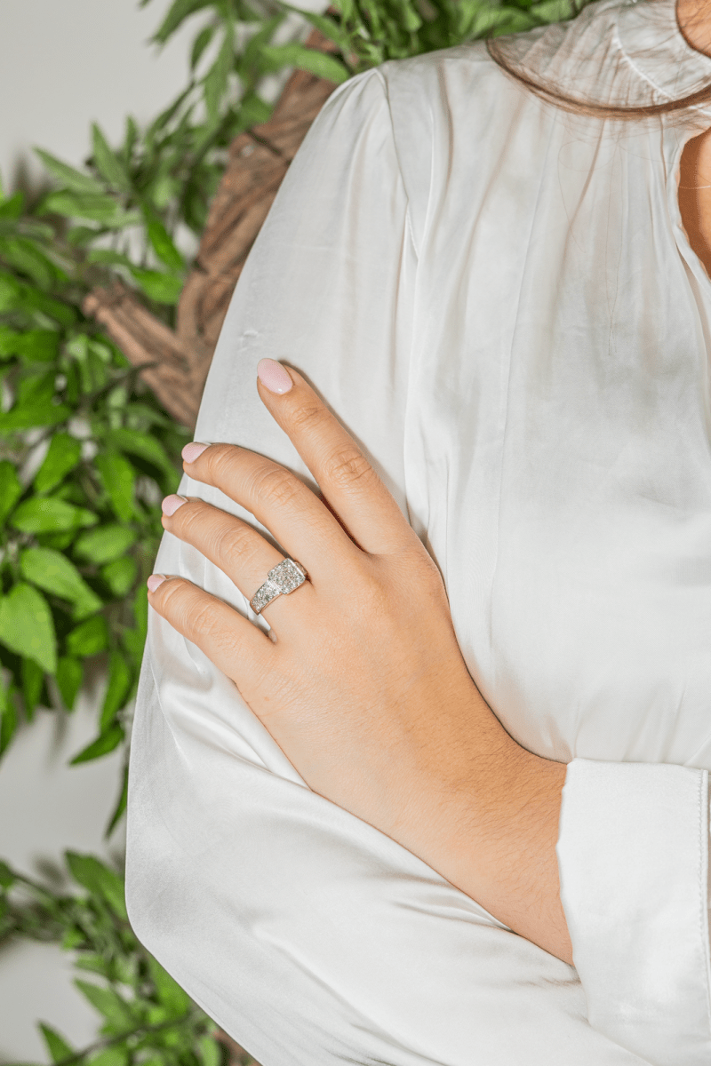 Bague Or blanc Diamant - Castafiore