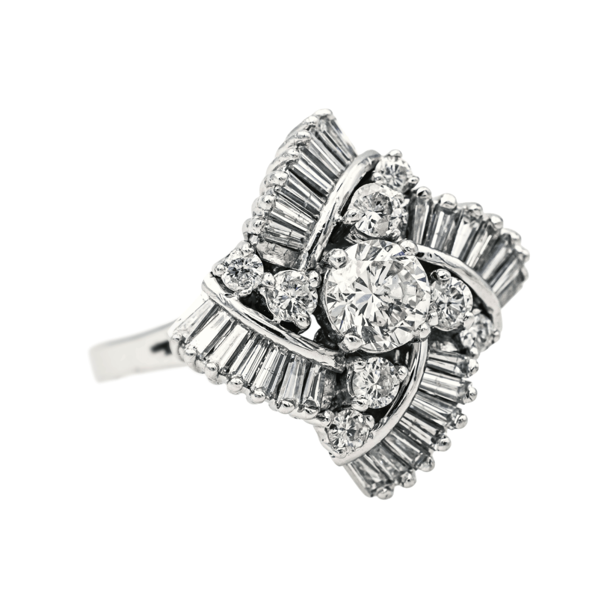 Bague Or blanc Diamant - Castafiore