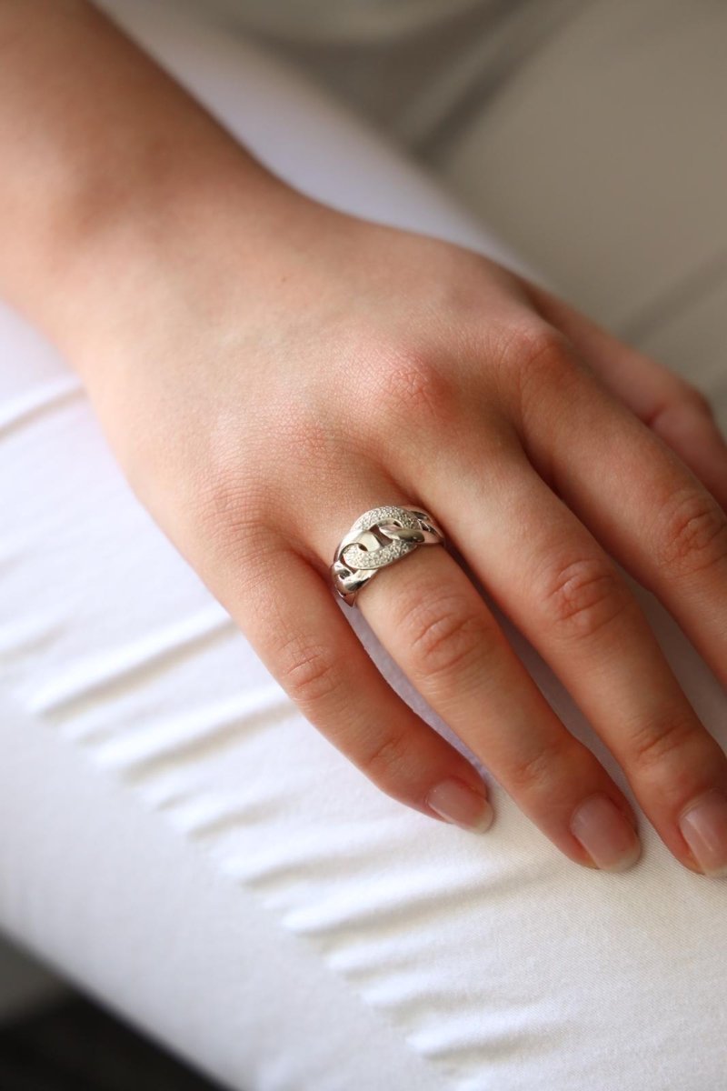 Bague Or blanc Diamant - Castafiore