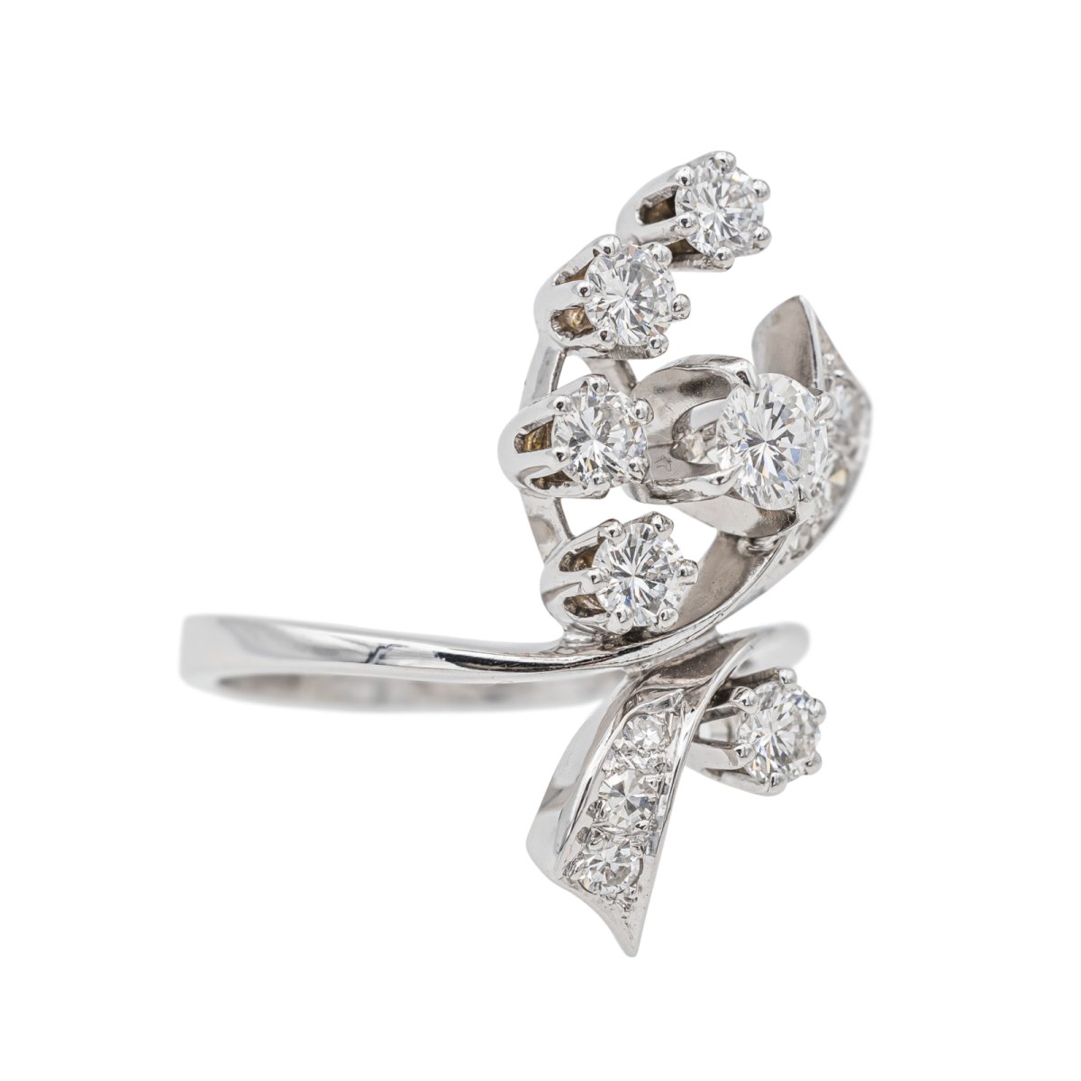 Bague Or blanc Diamant - Castafiore