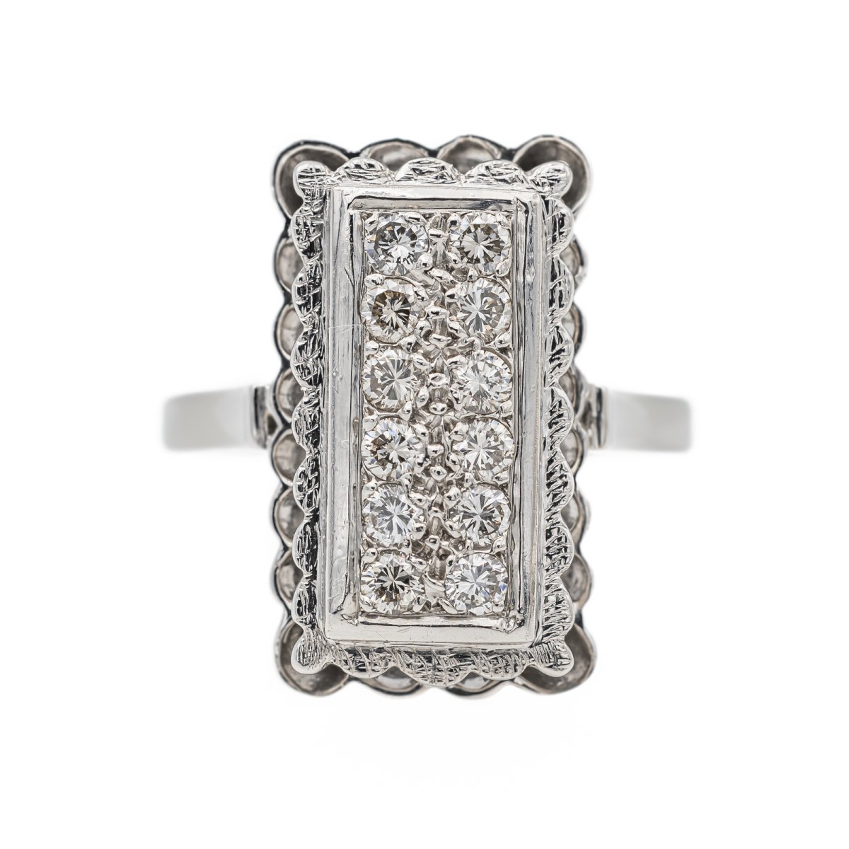 Bague Or blanc Diamant - Castafiore