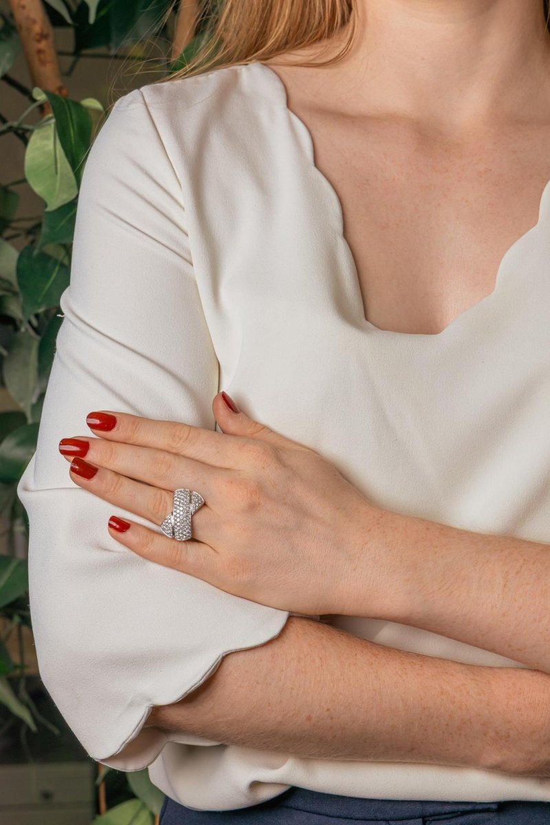 Bague Or blanc Diamant - Castafiore