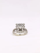 Bague or blanc diamant coussin taille ancienne 0,8 ct - Castafiore