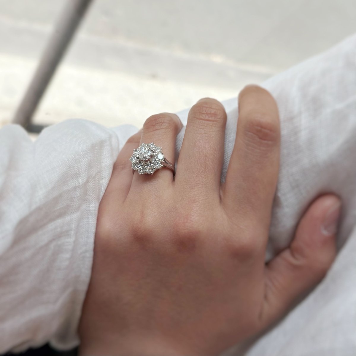 Bague - Or blanc & Diamants - Castafiore