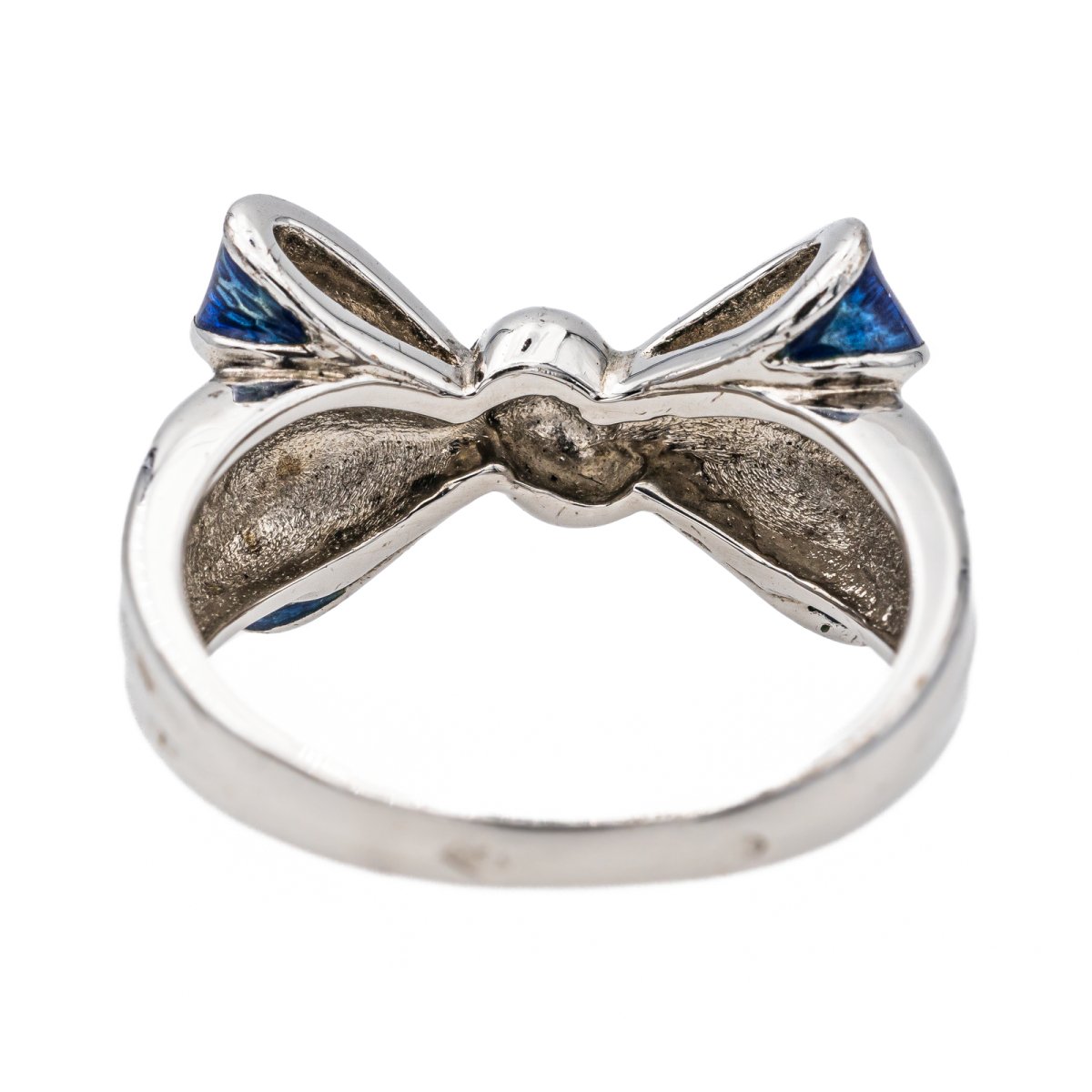 Bague Or blanc Email - Castafiore