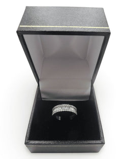 Bague or blanc et diamants 1 ct - Castafiore