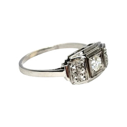 Bague or blanc et diamants - Castafiore