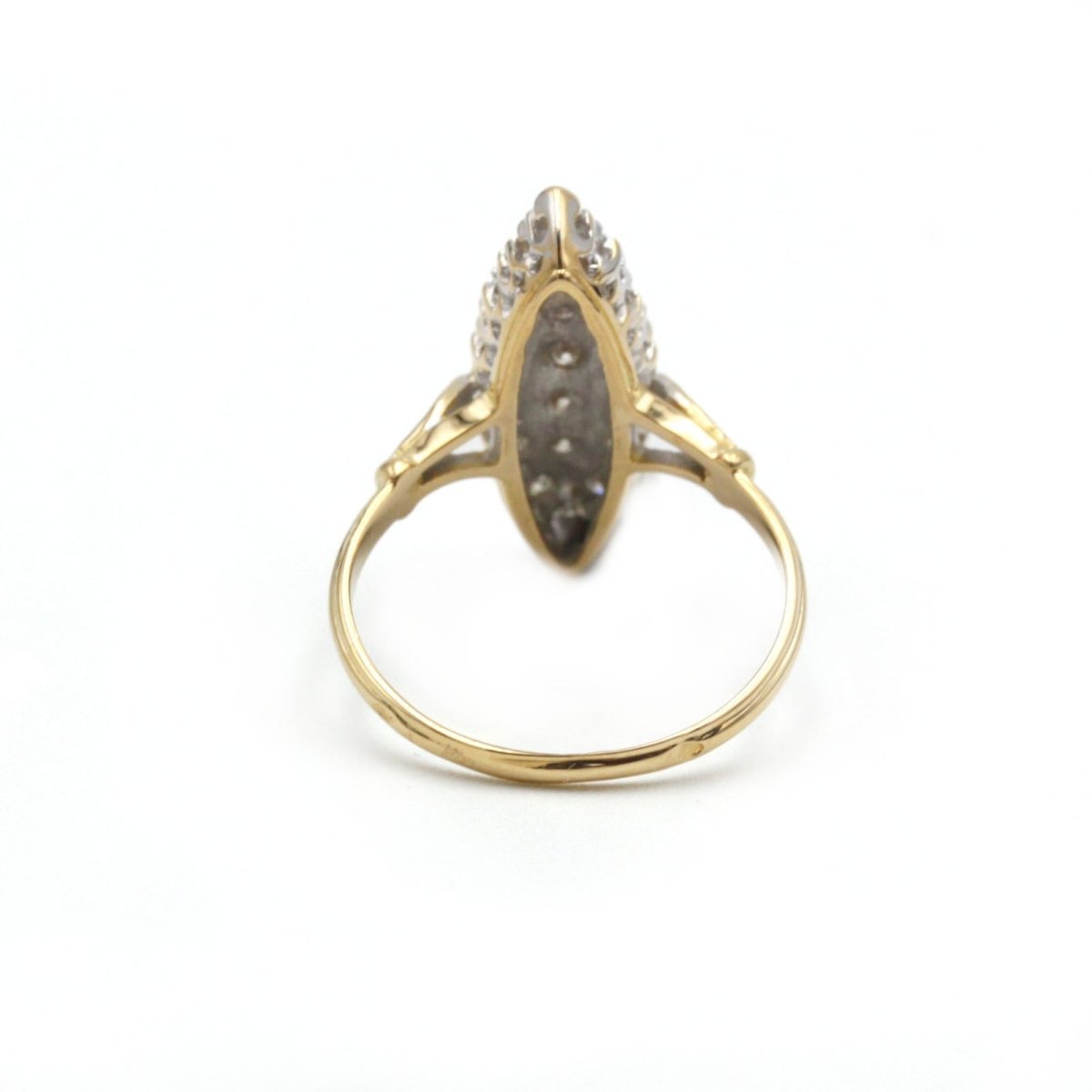 Bague - Or blanc et jaune et diamants - Castafiore