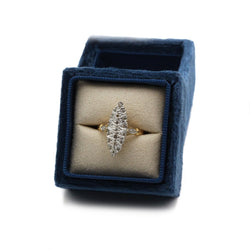 Bague - Or blanc et jaune et diamants - Castafiore