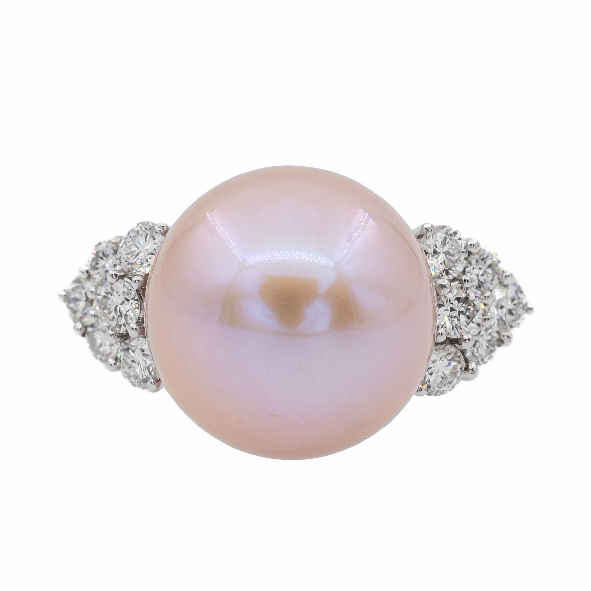 Bague Or blanc Perle - Castafiore