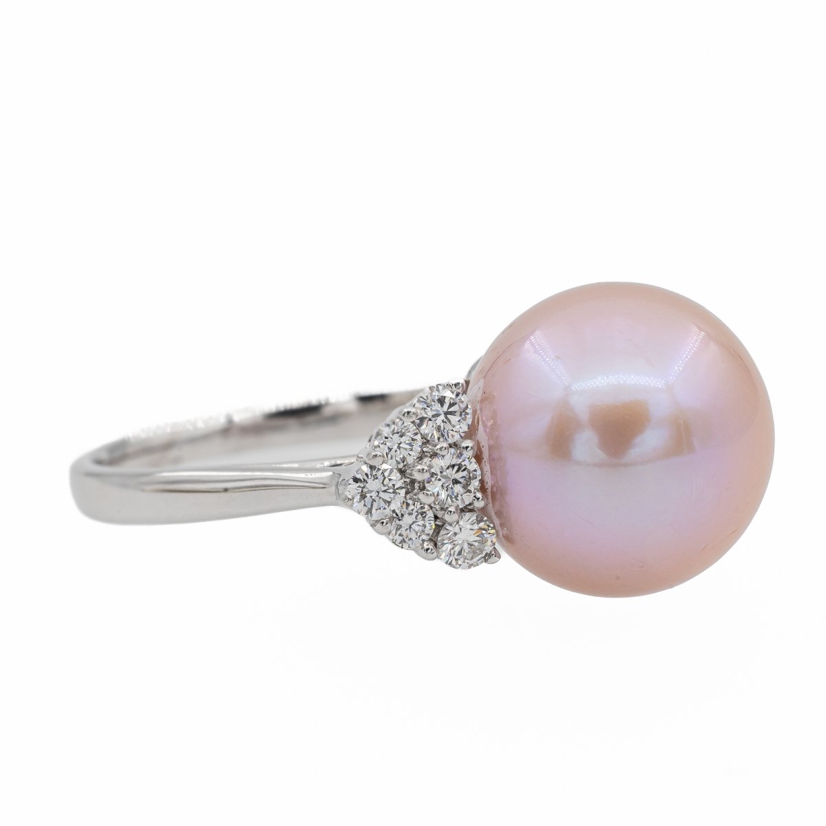 Bague Or blanc Perle - Castafiore