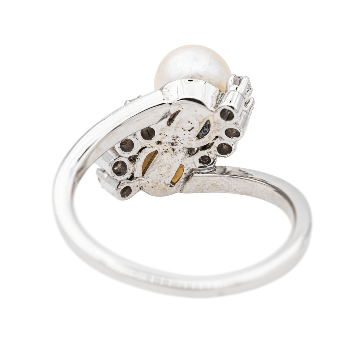 Bague Or blanc Perle de culture - Castafiore