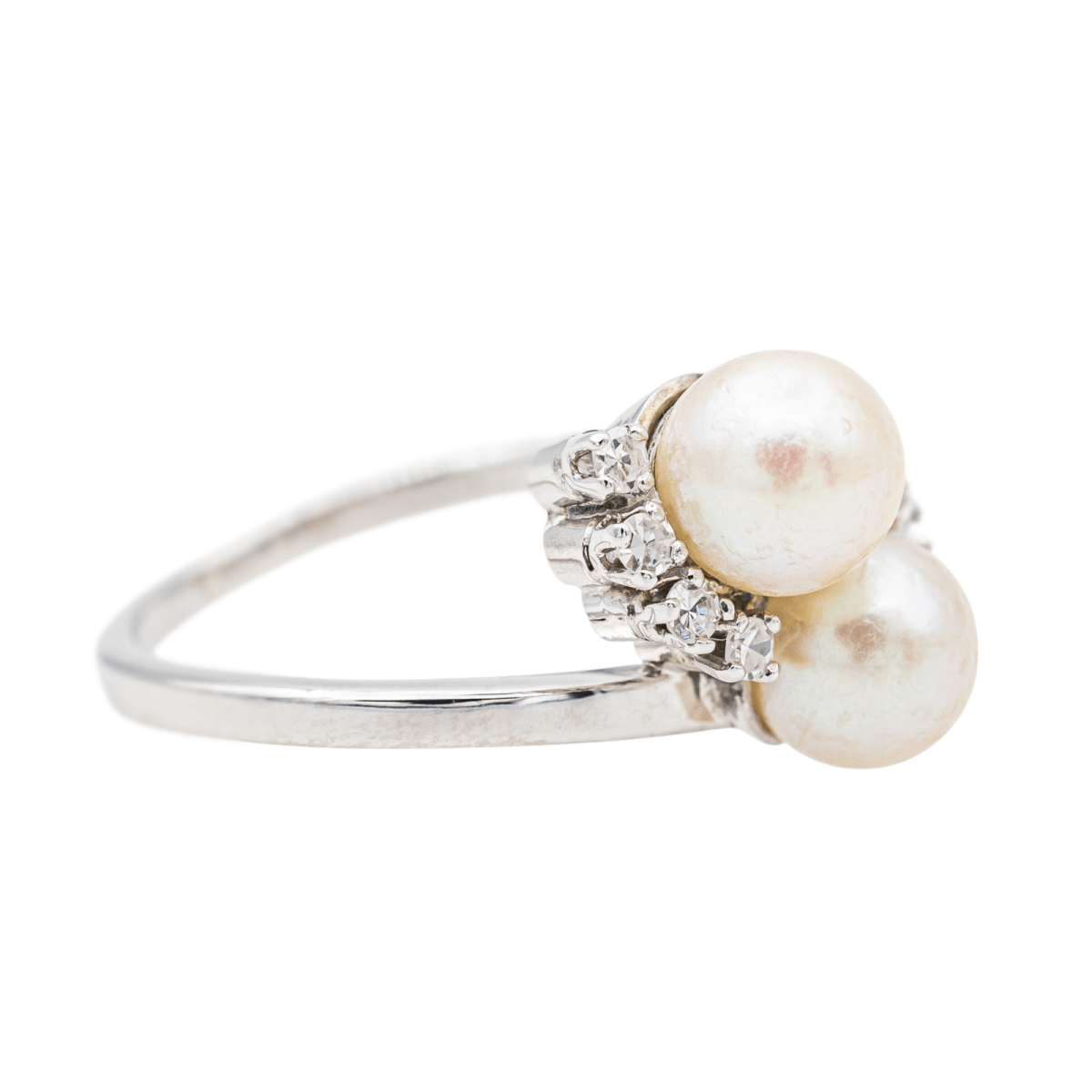 Bague Or blanc Perle de culture - Castafiore