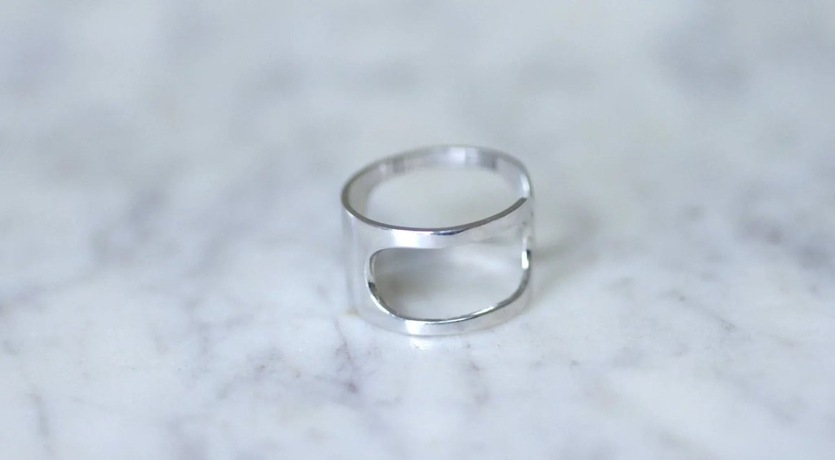 Bague or blanc Pierre Cardin Space Age - Castafiore