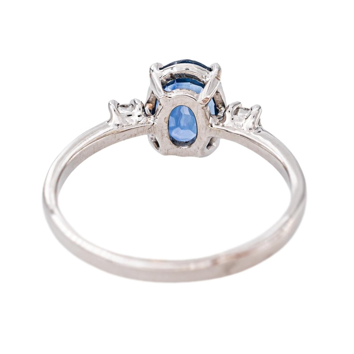 Bague Or blanc Saphir - Castafiore