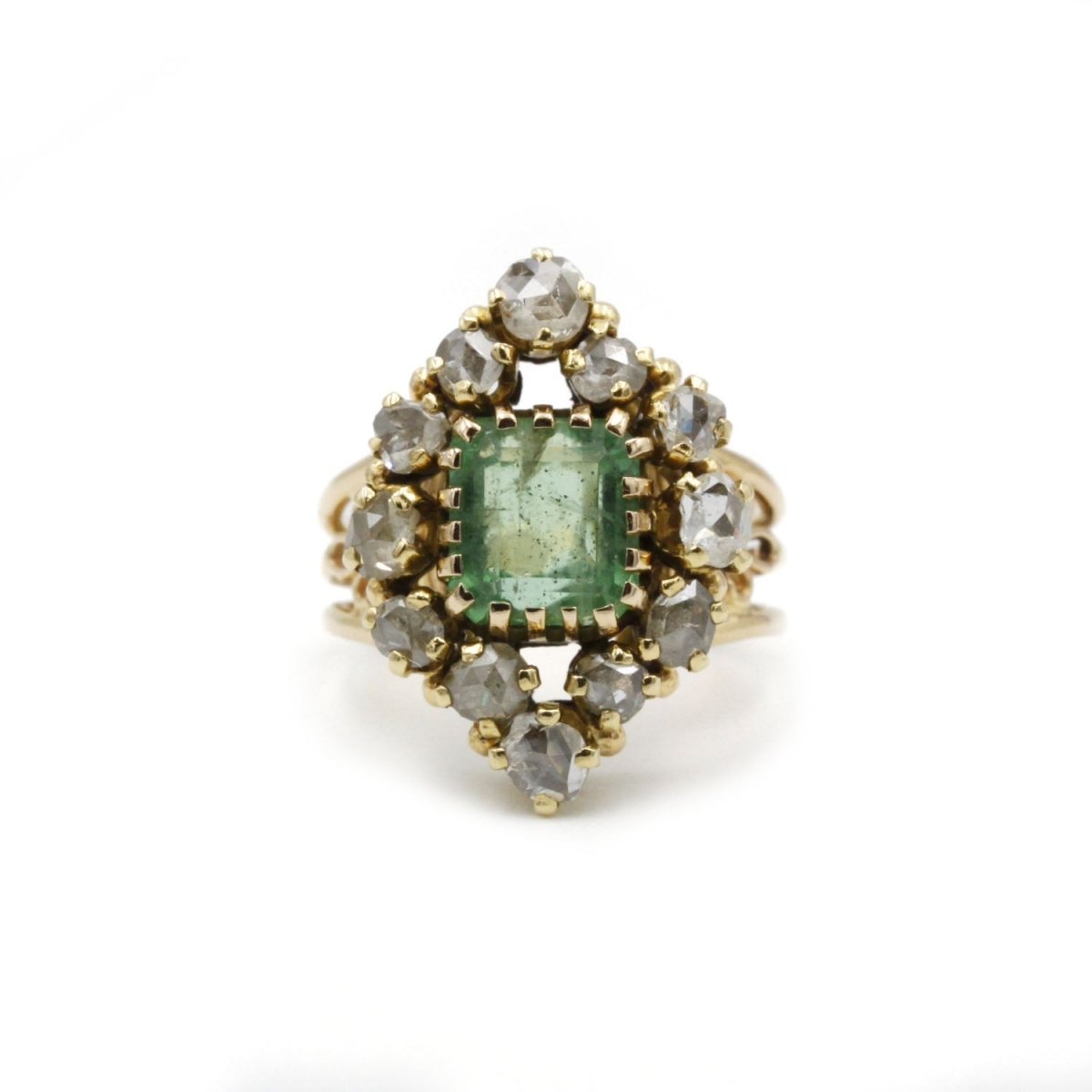 Bague - Or, Diamants & Émeraude - Castafiore