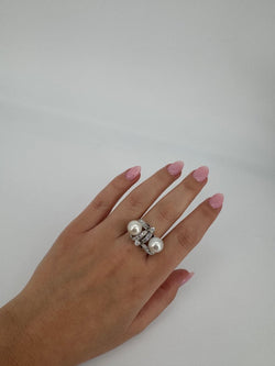 Bague - Or, diamants et perles - Castafiore
