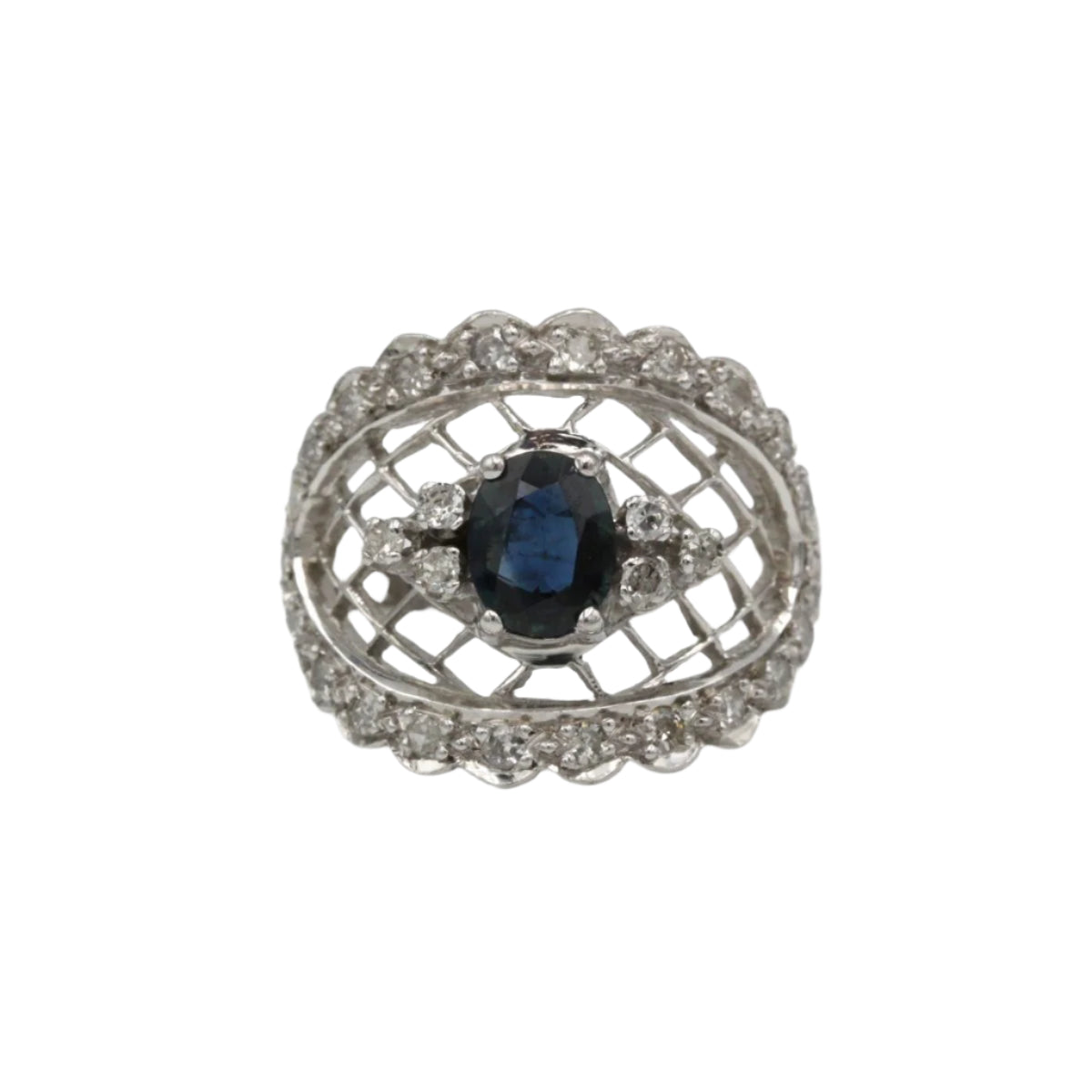Bague - Or, diamants et saphir - Castafiore