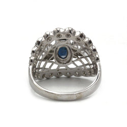Bague - Or, diamants et saphir - Castafiore
