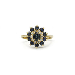 Bague - Or, Diamants et Saphirs - Castafiore