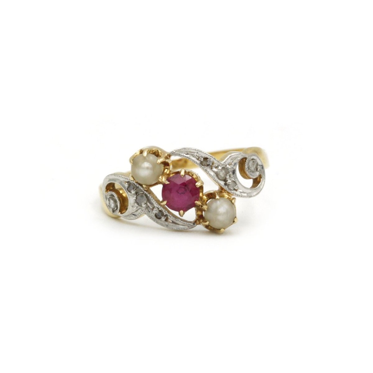 Bague - Or, Diamants, Perles & Rubis - Castafiore