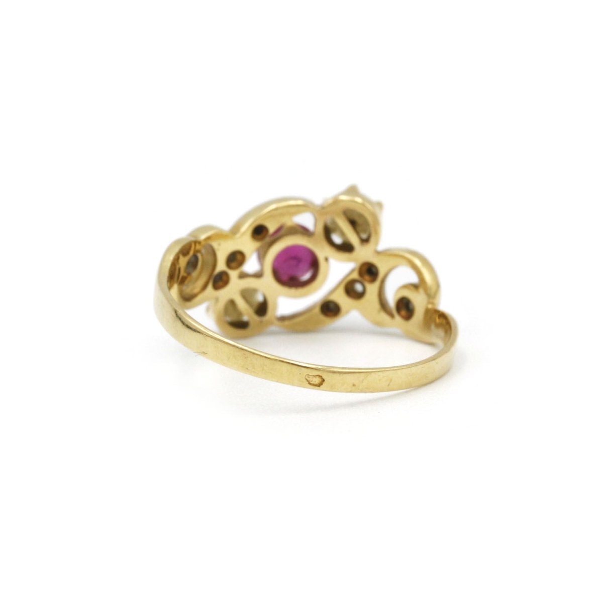 Bague - Or, Diamants, Perles & Rubis - Castafiore