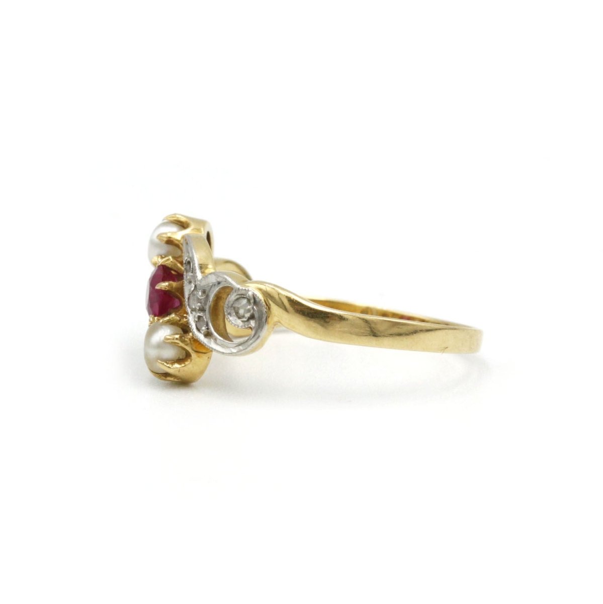 Bague - Or, Diamants, Perles & Rubis - Castafiore